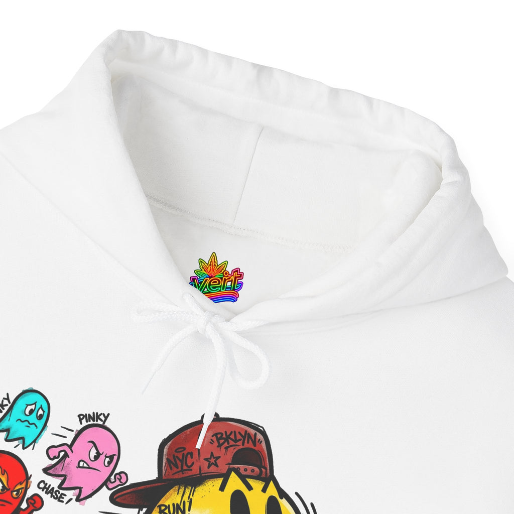 Vert NY Pac-Man Vintage Style Unisex Graphic Hoodie