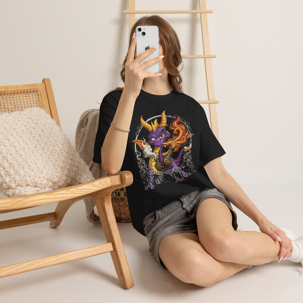 Vert Spyro Smoker Vintage Style Unisex Cotton Graphic T-Shirt