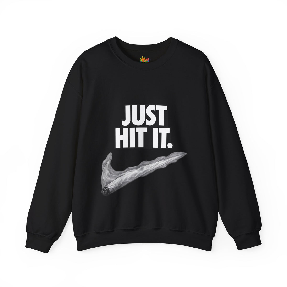 Vert Just Hit It Vintage Style Unisex Graphic Crewneck Sweatshirt
