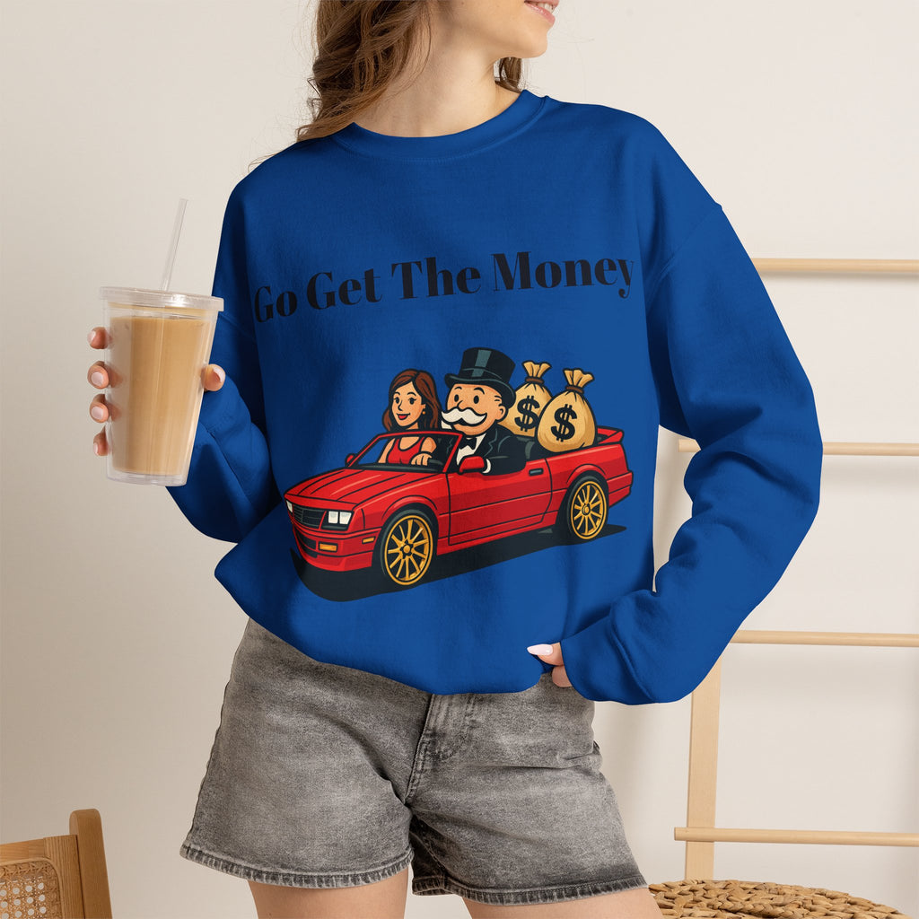 Vert Monopoly Man Vintage Style Unisex Graphic Crewneck Sweatshirt