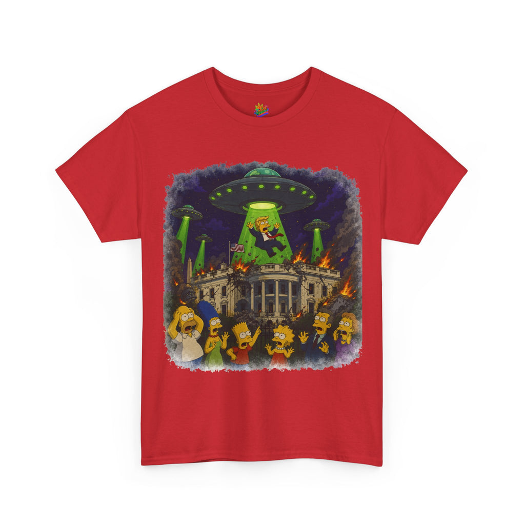 Vert Donald Trump Abduction Vintage Style Unisex Cotton Graphic T-Shirt