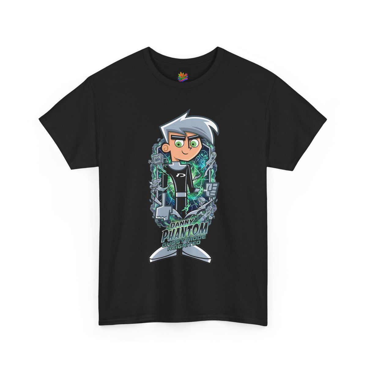 Vert Danny Phantom Basic Vintage Style Unisex Cotton Graphic T-Shirt
