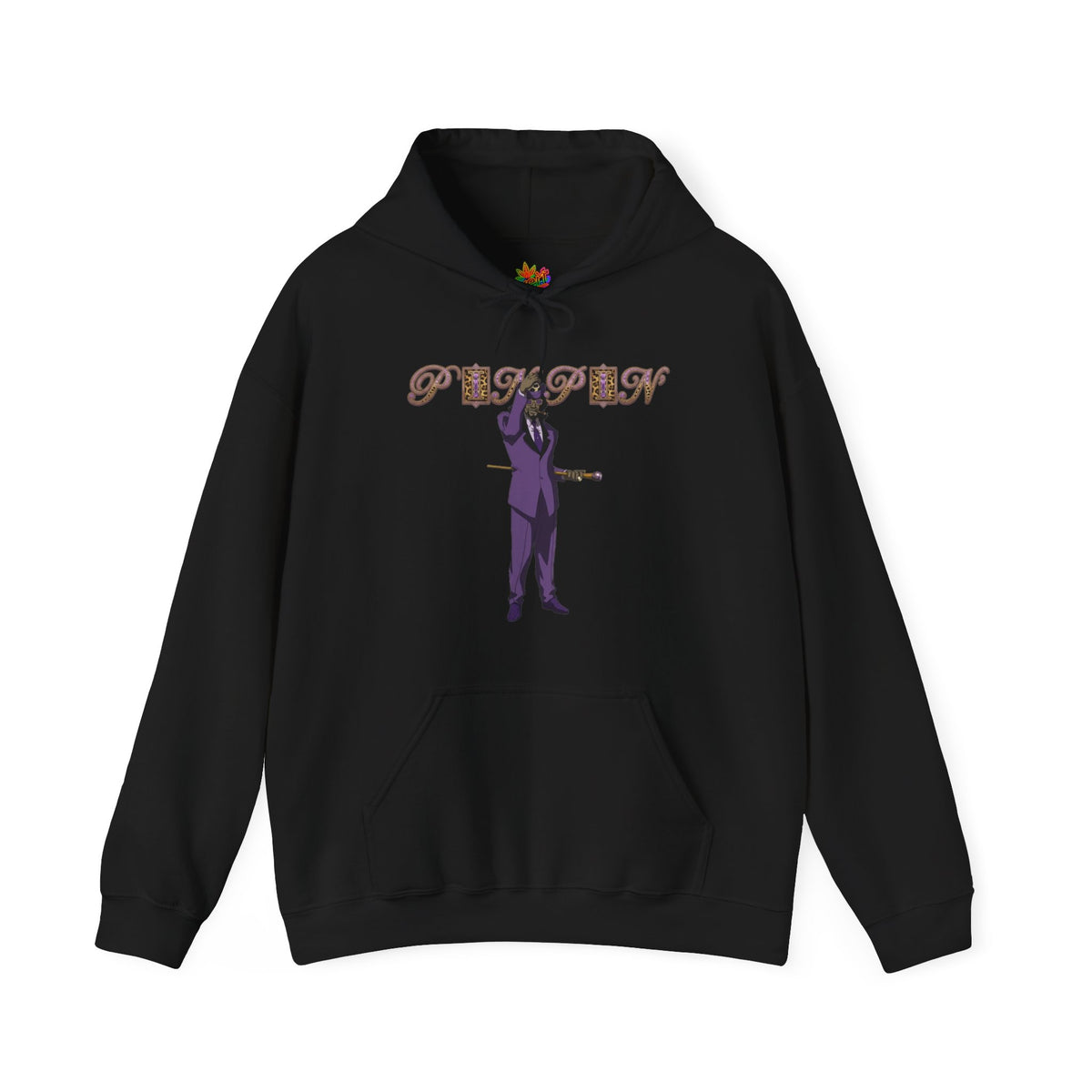 Vert Pimp Named Slickback Vintage Style Unisex Graphic Hoodie