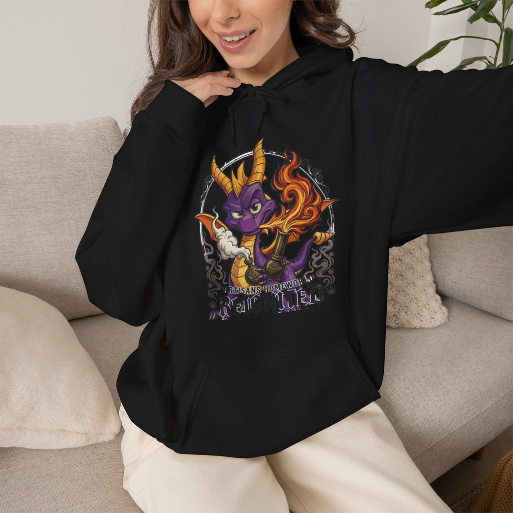 Vert Spyro Smoker Vintage Style Unisex Graphic Hoodie