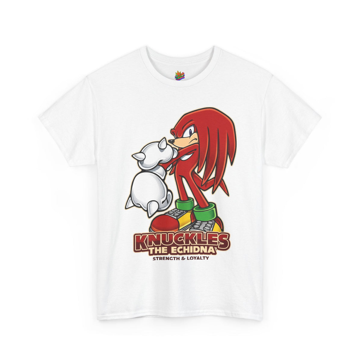 Vert Knuckles The Echidna Vintage Style Unisex Cotton Graphic T-Shirt