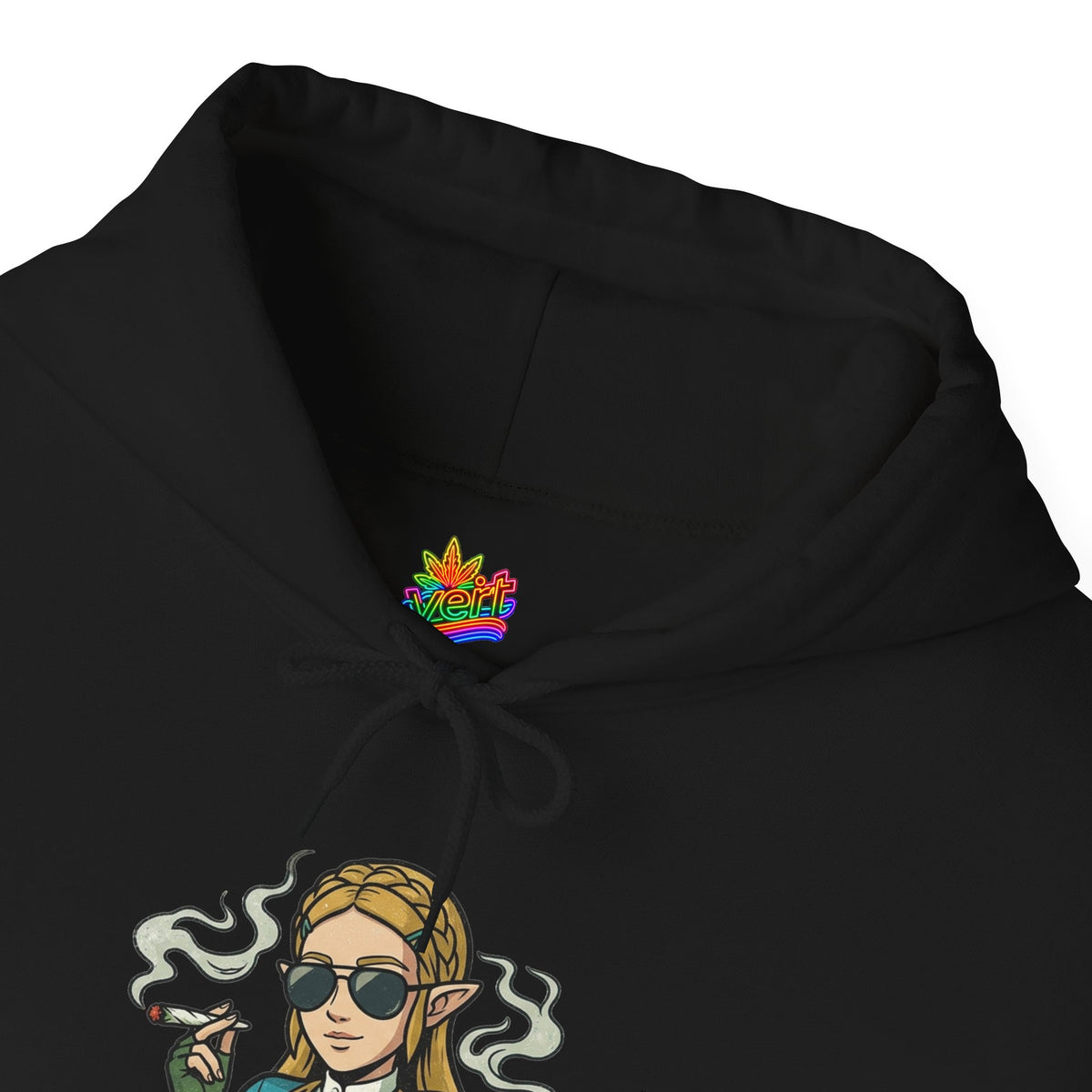 Vert Helda Vintage Style Unisex Graphic Hoodie
