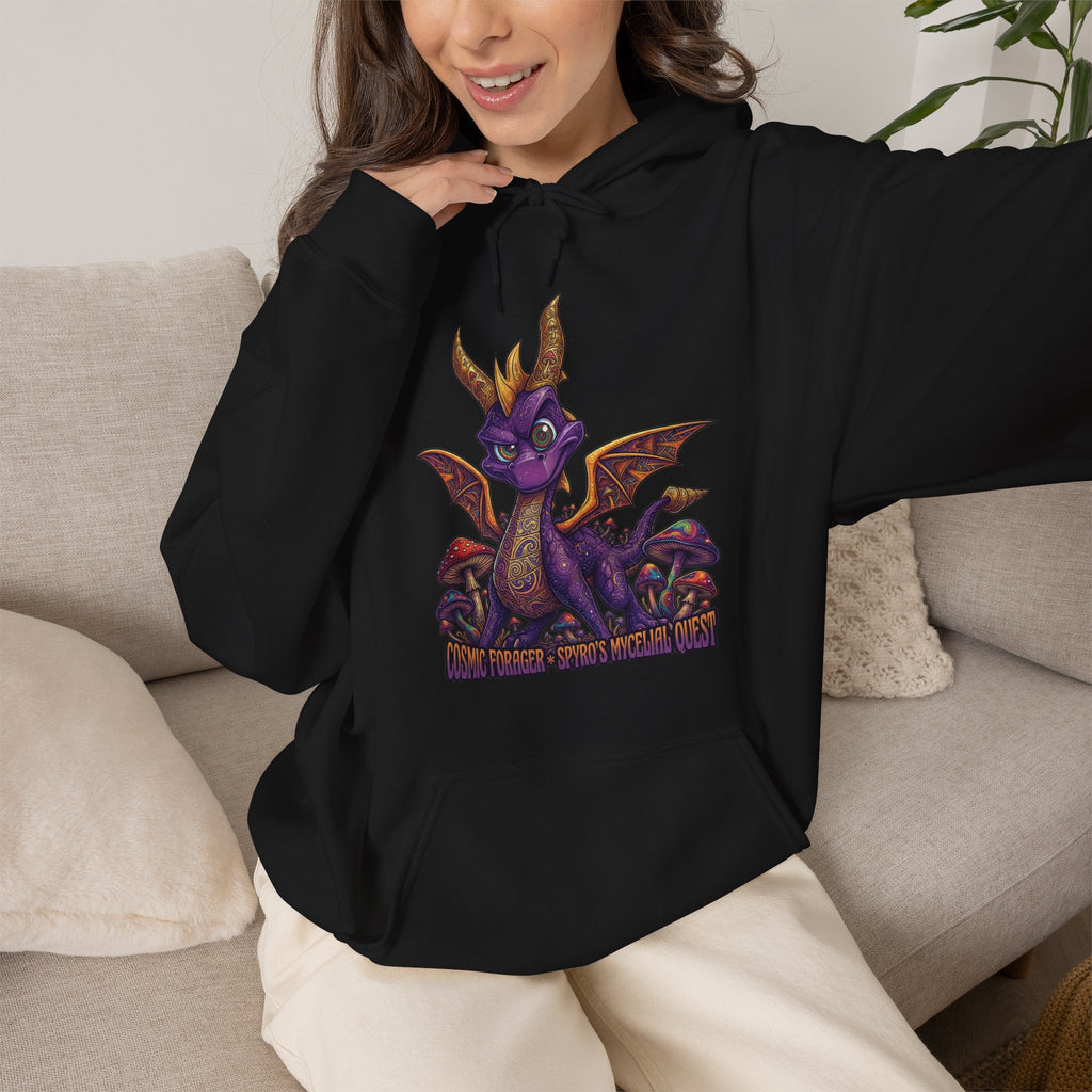Vert Spyro Psychedelic Vintage Style Unisex Graphic Hoodie