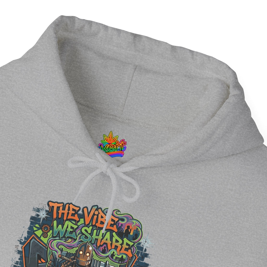 Vert Iron Giant Smoker Vintage Style Unisex Graphic Hoodie