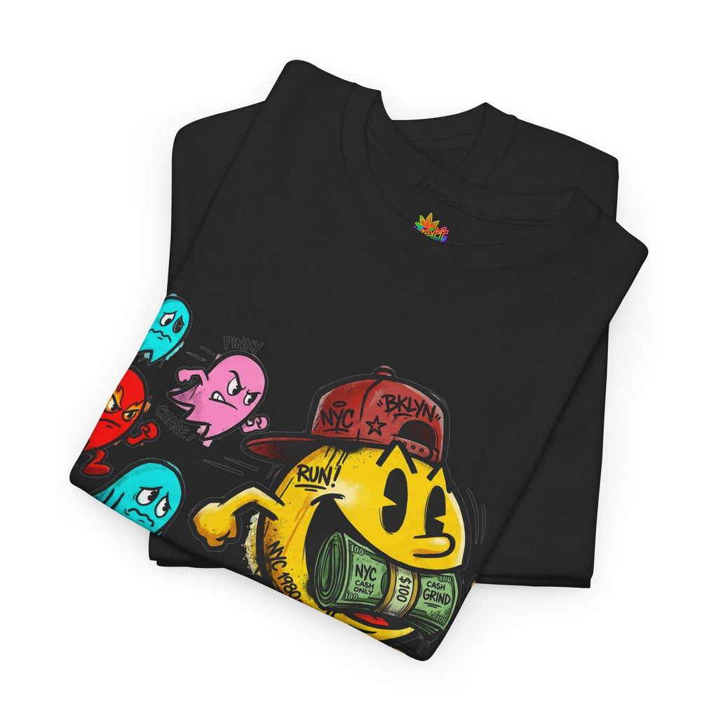 Vert NY Pac-Man Vintage Style Unisex Graphic Cotton T-Shirt