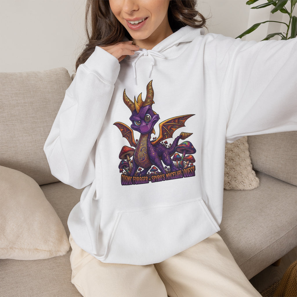 Vert Spyro Psychedelic Vintage Style Unisex Graphic Hoodie