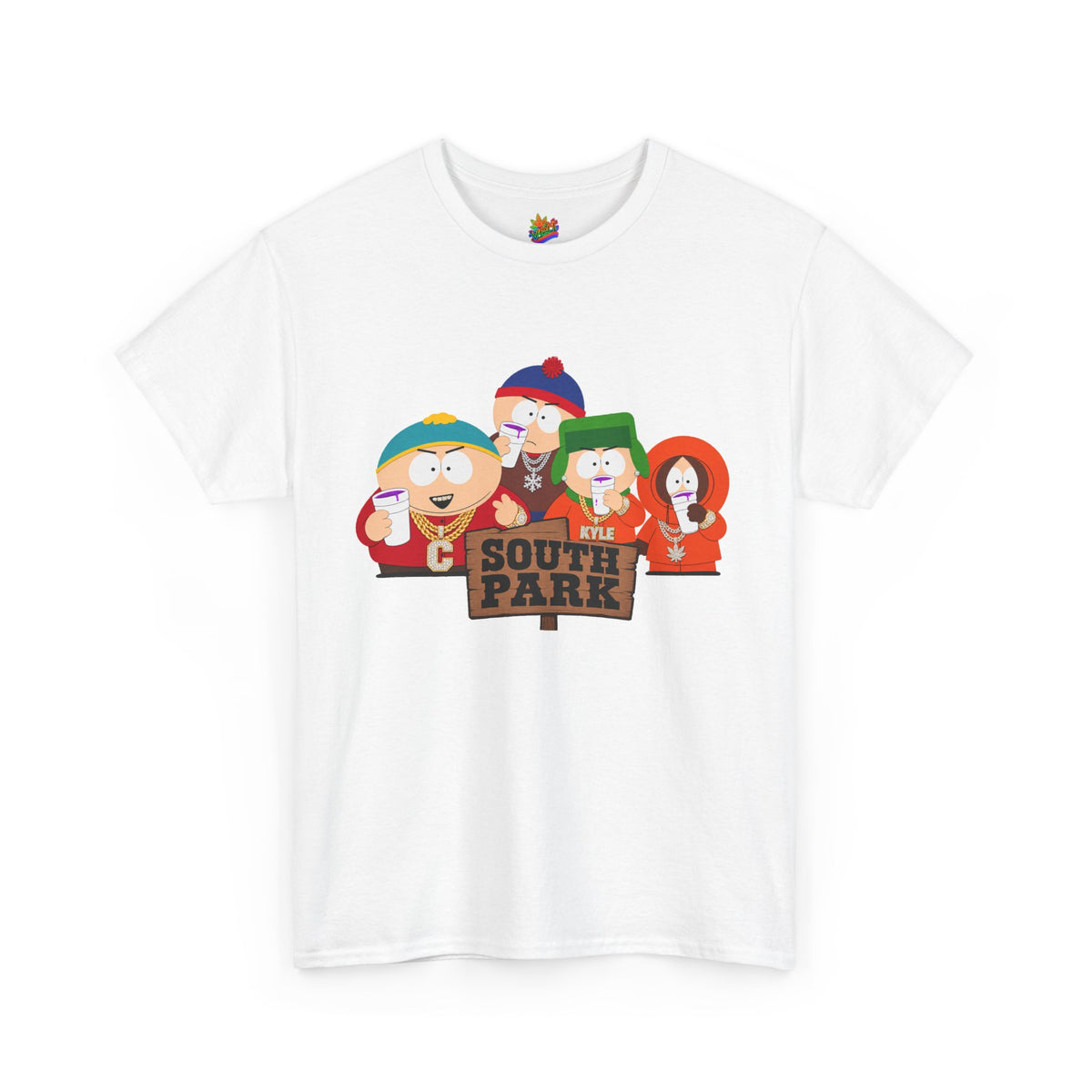 Vert South Park Double Cup Vintage Style Unisex Cotton Graphic T-Shirt