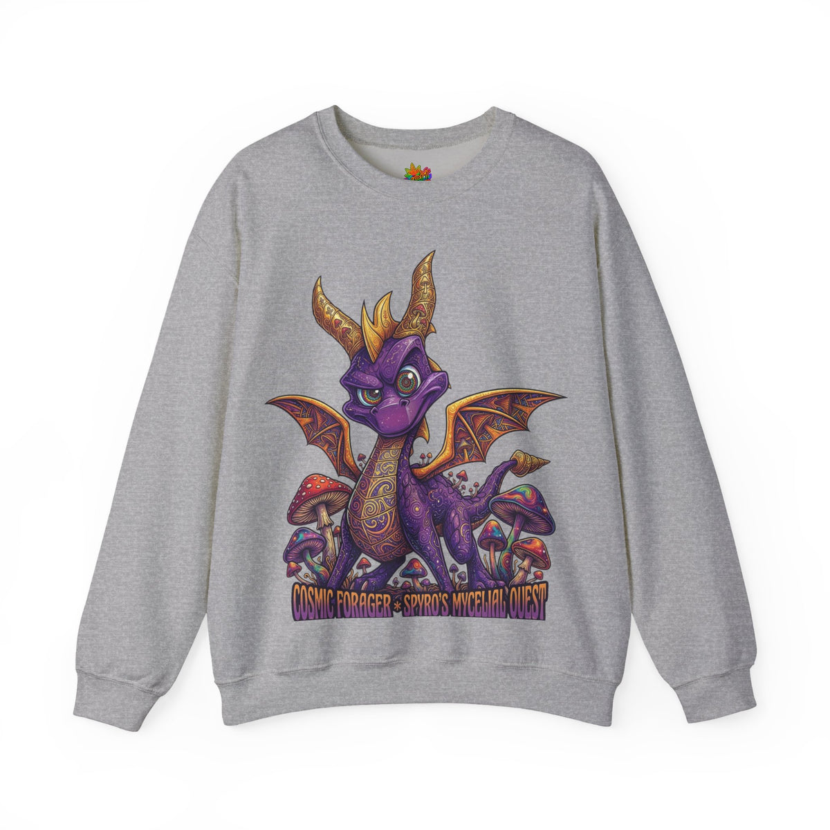 Vert Spyro Psychedelic Vintage Style Unisex Graphic Crewneck Sweatshirt