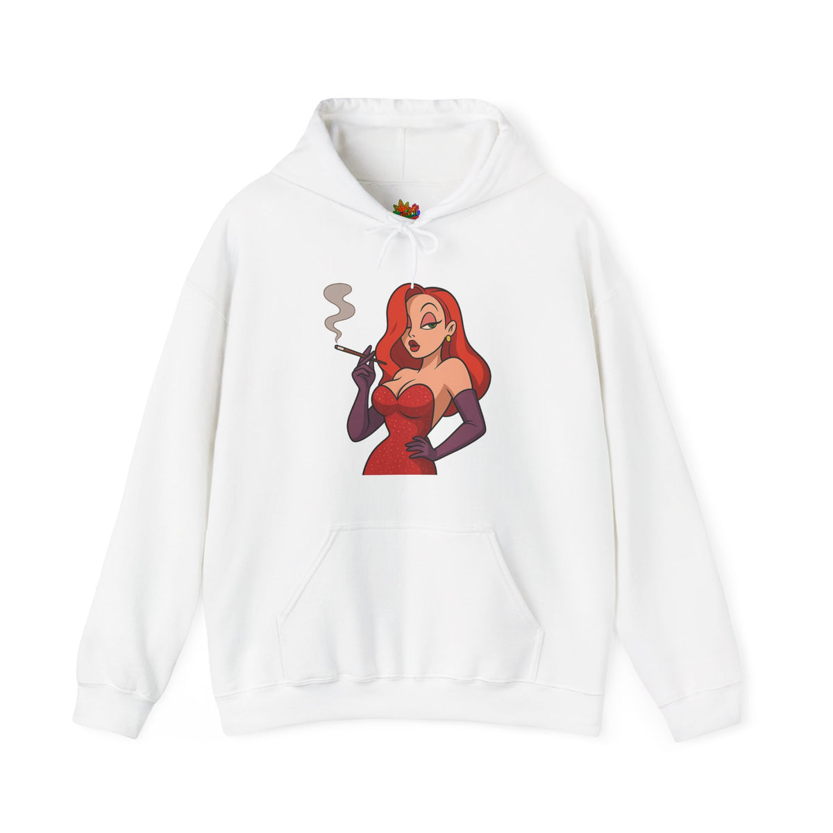 Vert Jessica Rabbit Vintage Style Unisex Graphic Hoodie