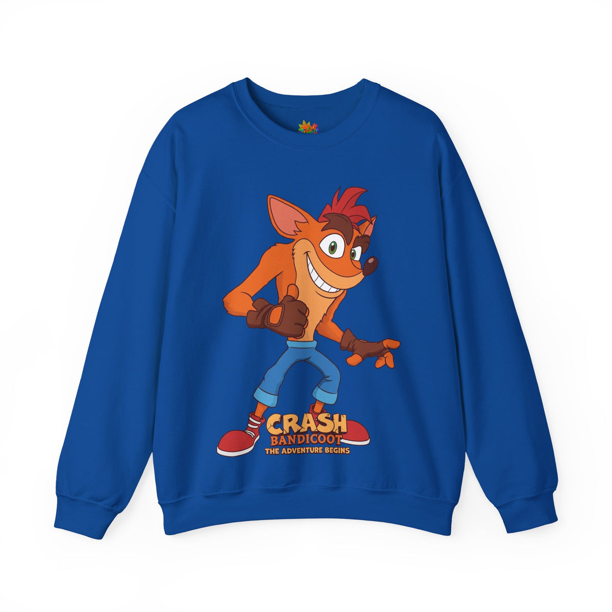 Vert Crash Bandicoot Vintage Style Unisex Graphic Crewneck Sweatshirt