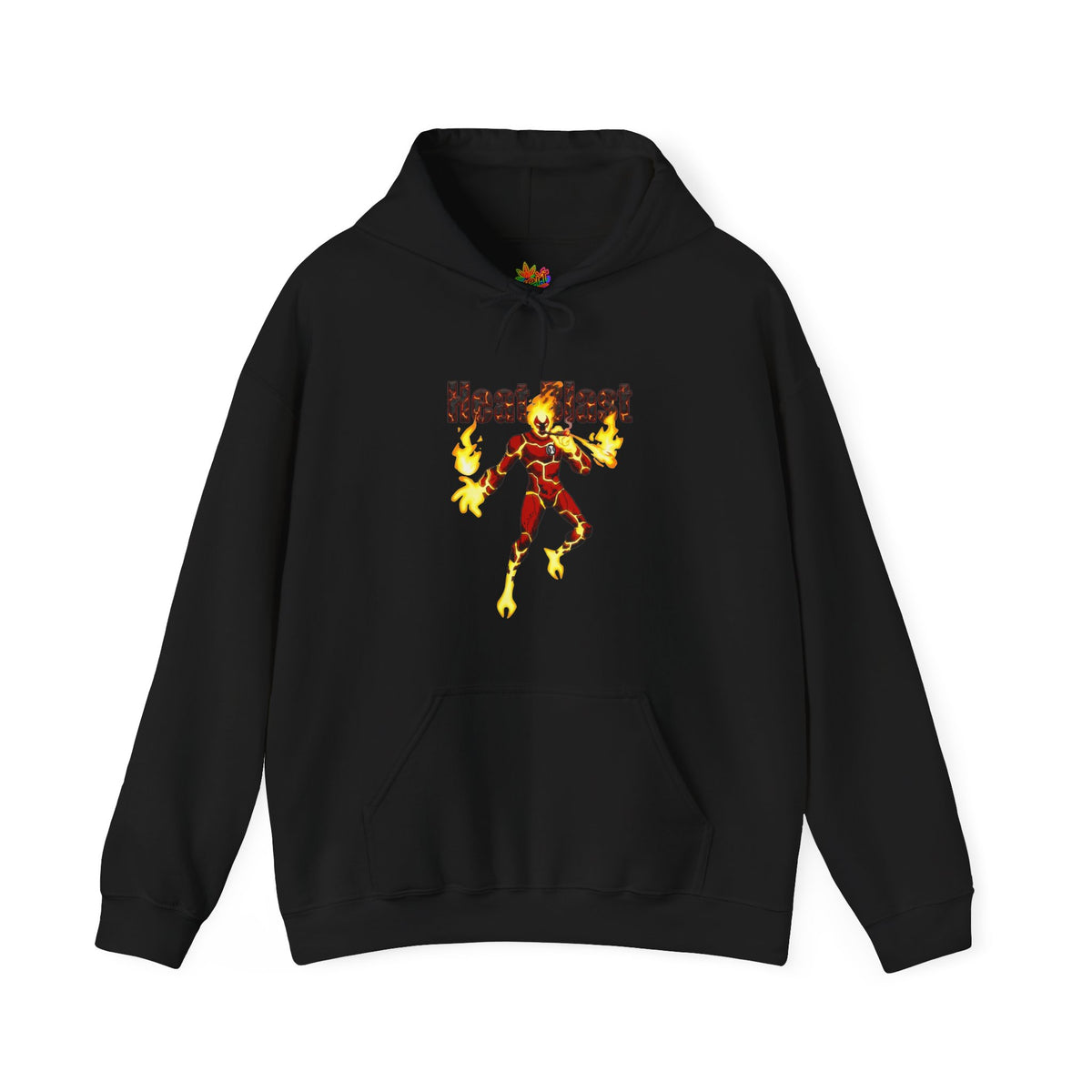 Vert Ben 10 Heat Blast Vintage Style Unisex Graphic Hoodie