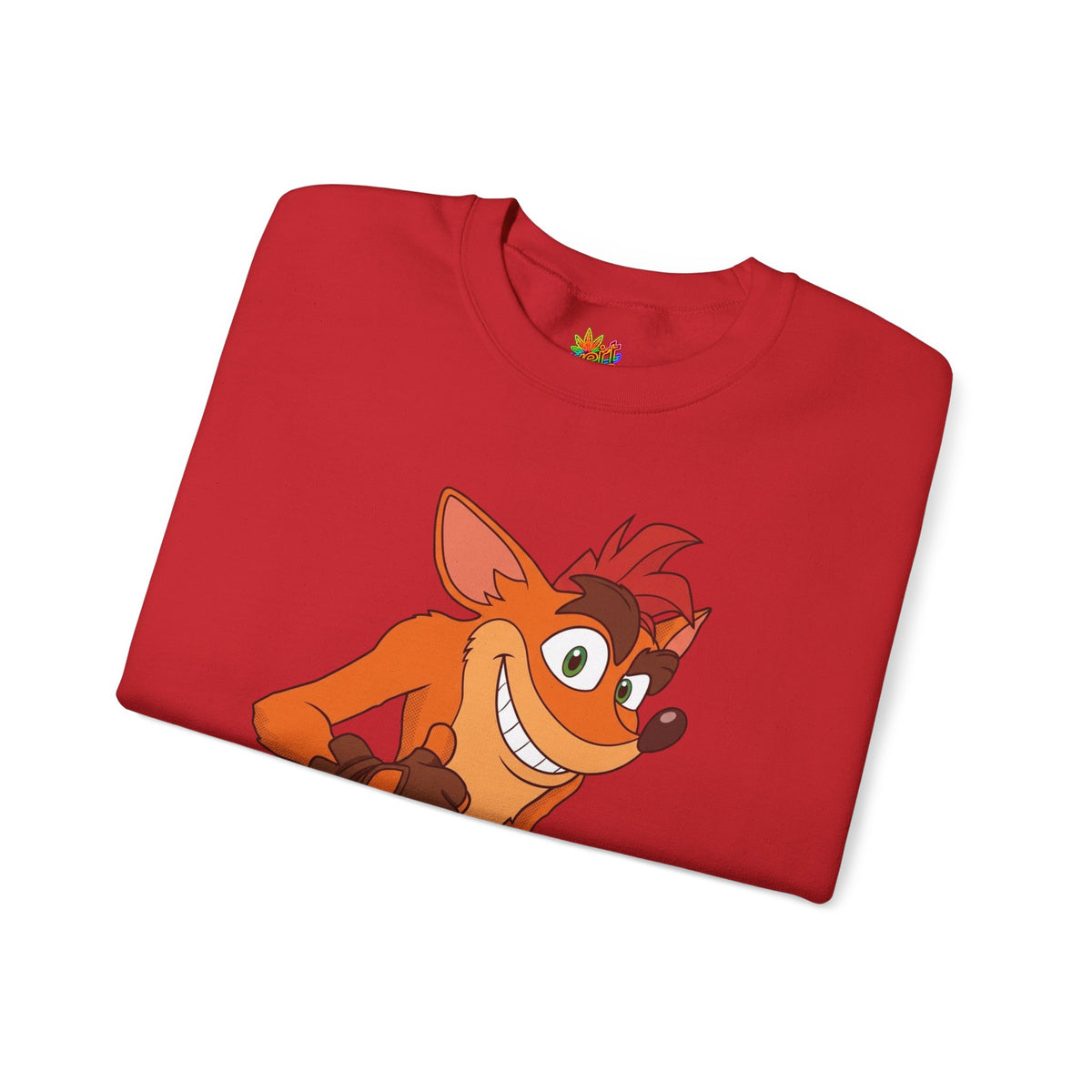 Vert Crash Bandicoot Vintage Style Unisex Graphic Crewneck Sweatshirt