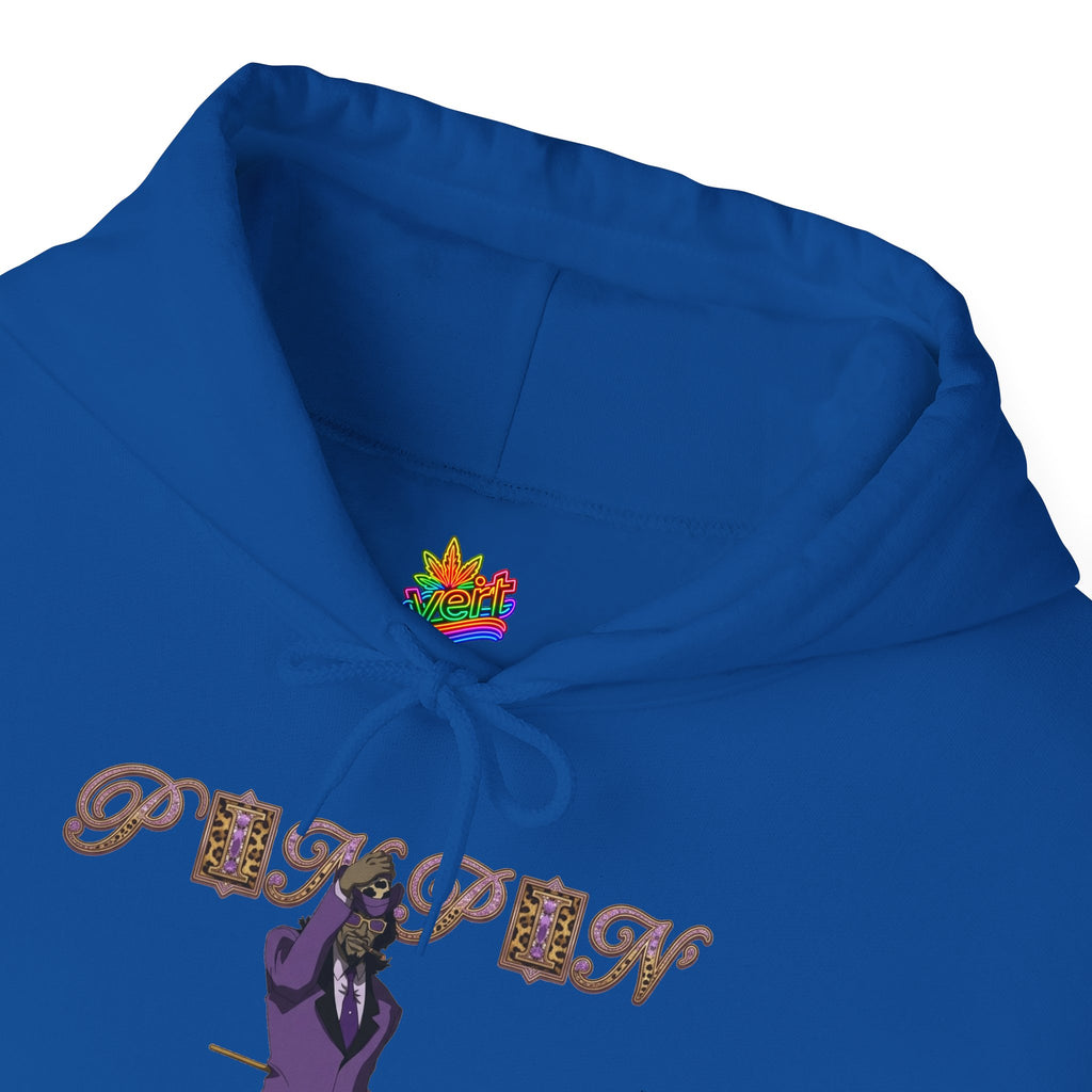 Vert Pimp Named Slickback Vintage Style Unisex Graphic Hoodie