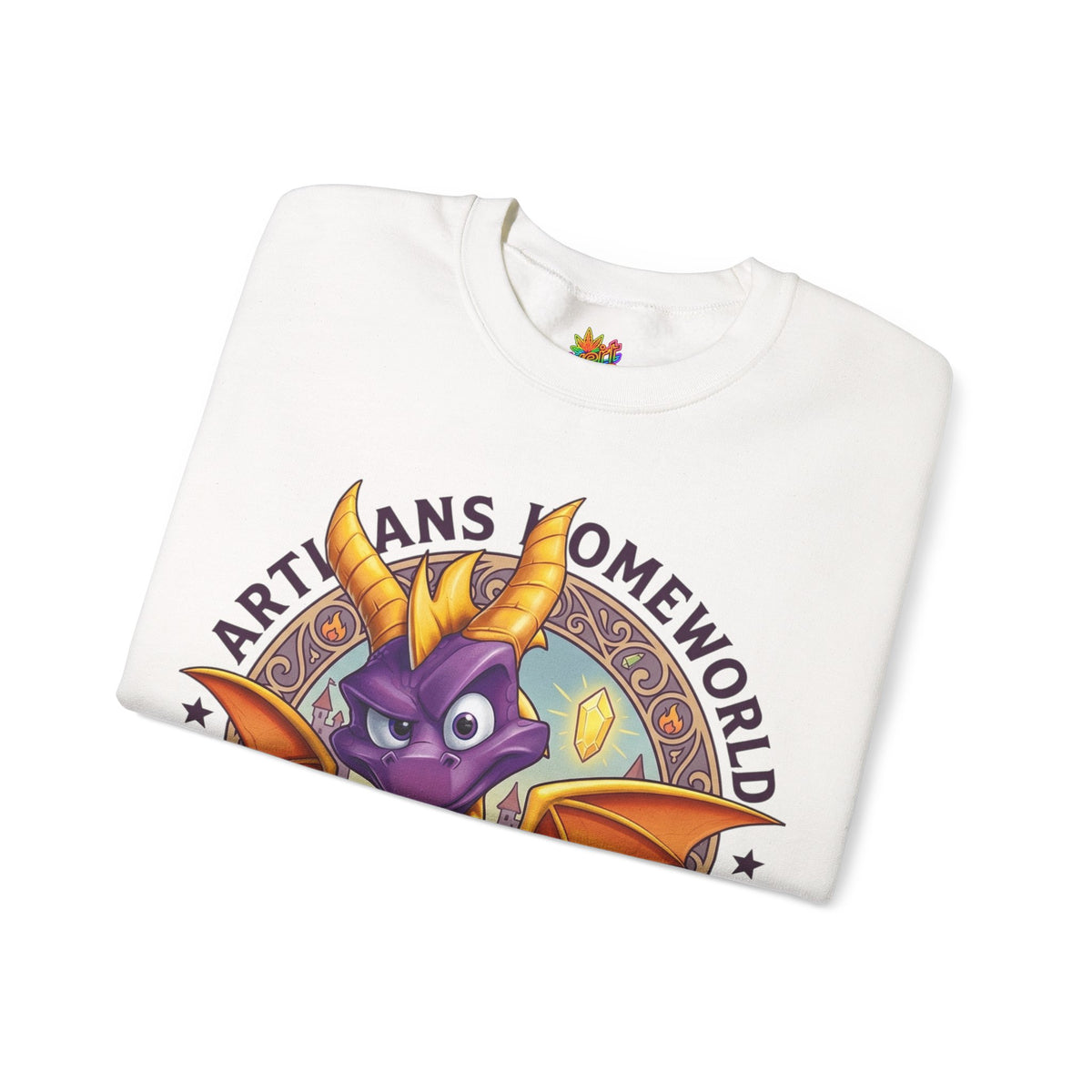 Vert Spyro Vintage Style Unisex Graphic Crewneck Sweatshirt