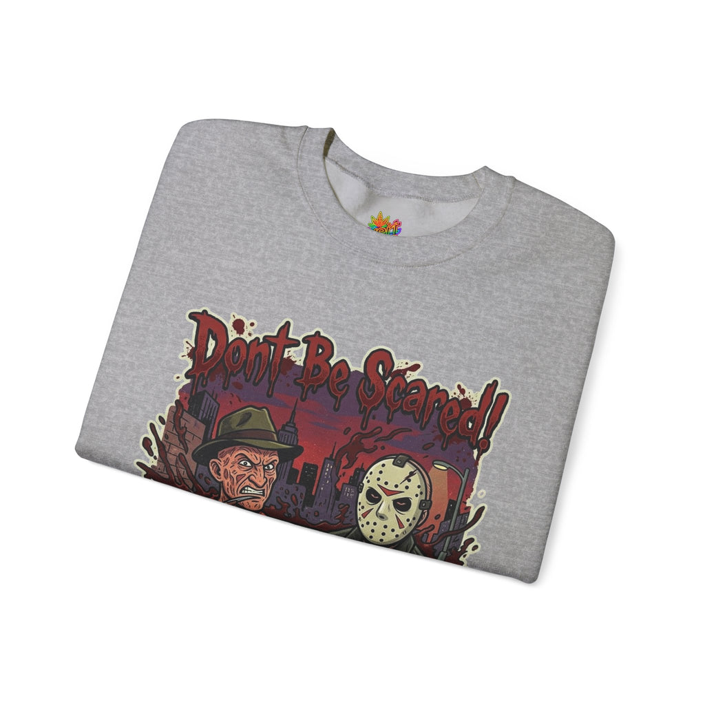 Vert Freddy & Jason Vintage Style Unisex Graphic Crewneck Sweatshirt