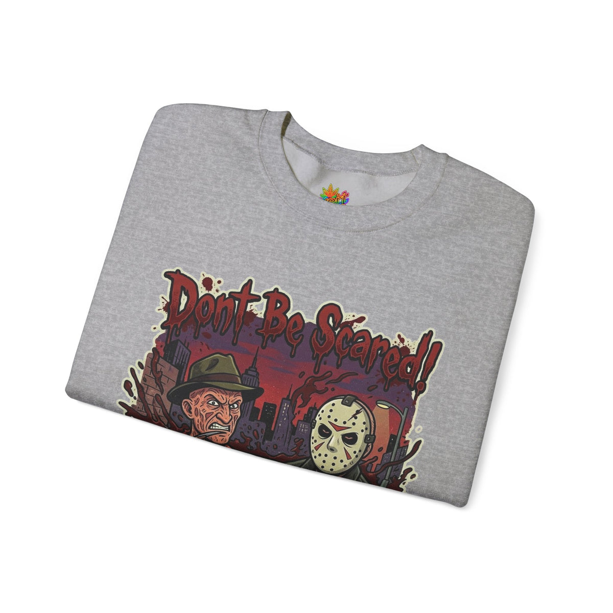 Vert Freddy & Jason Vintage Style Unisex Graphic Crewneck Sweatshirt