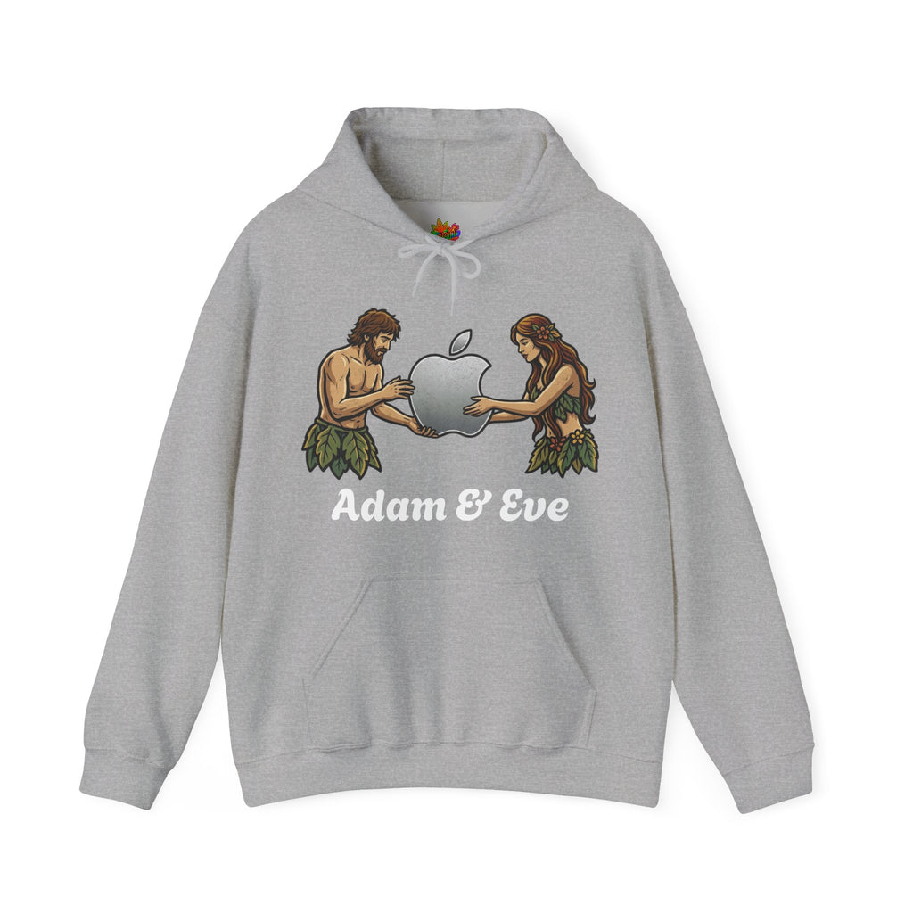 Vert Apple Adam & Eve Vintage Style Unisex Graphic Hoodie