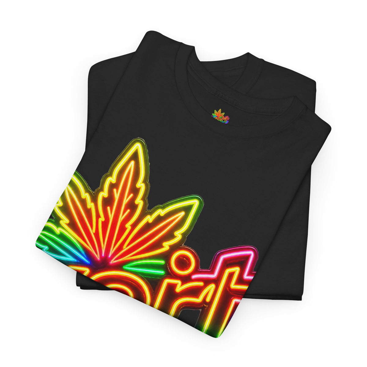 Vert Neon Logo Vintage Style Unisex Cotton Graphic T-Shirt