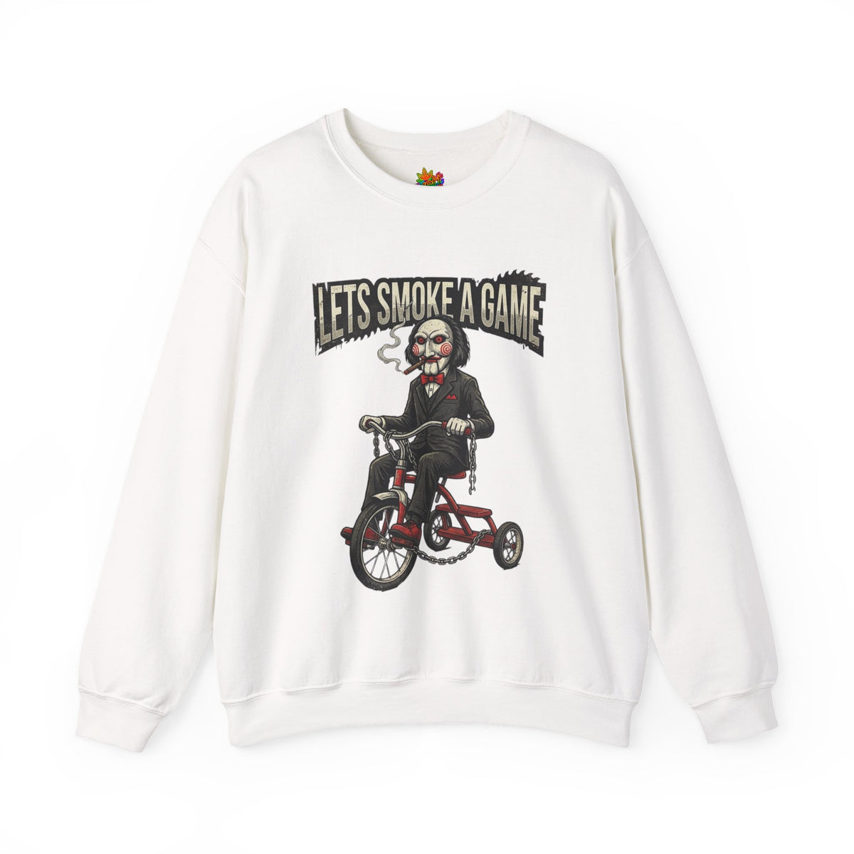 Vert Jigsaw Smoker Vintage Style Unisex Graphic Crewneck Sweatshirt