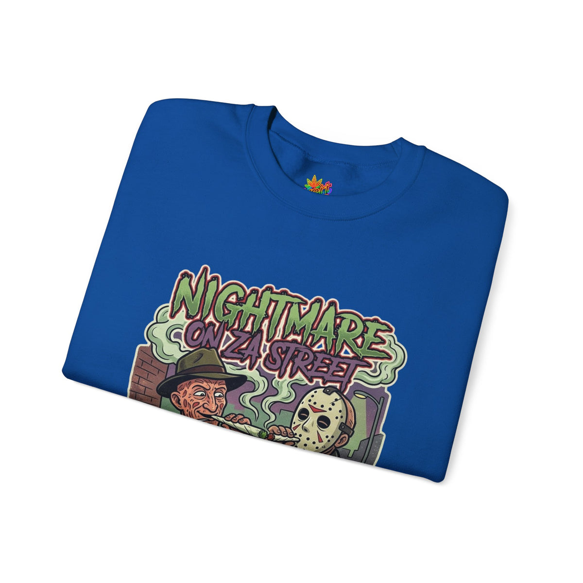 Vert Freddy & Jason Smoker Vintage Style Unisex Crewneck Sweatshirt
