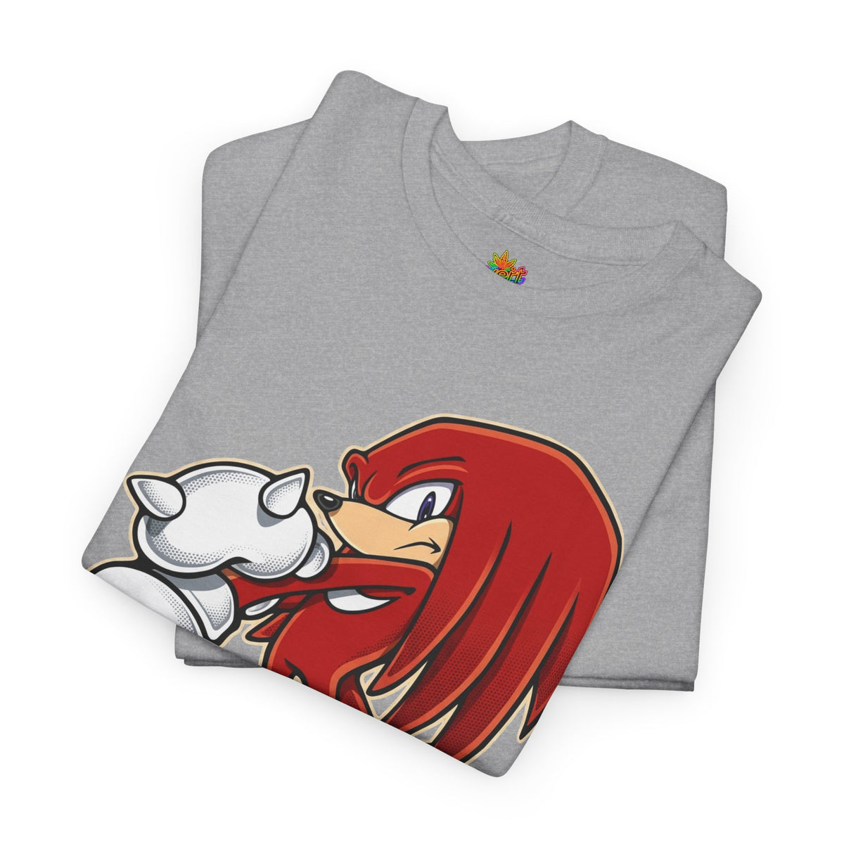 Vert Knuckles The Echidna Vintage Style Unisex Cotton Graphic T-Shirt