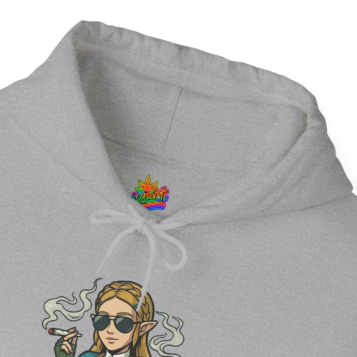 Vert Helda Vintage Style Unisex Graphic Hoodie