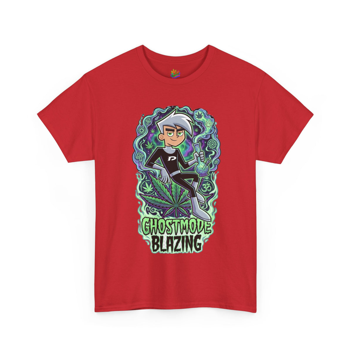 Vert Danny Phantom Smoker Vintage Style Unisex Cotton Graphic T-Shirt