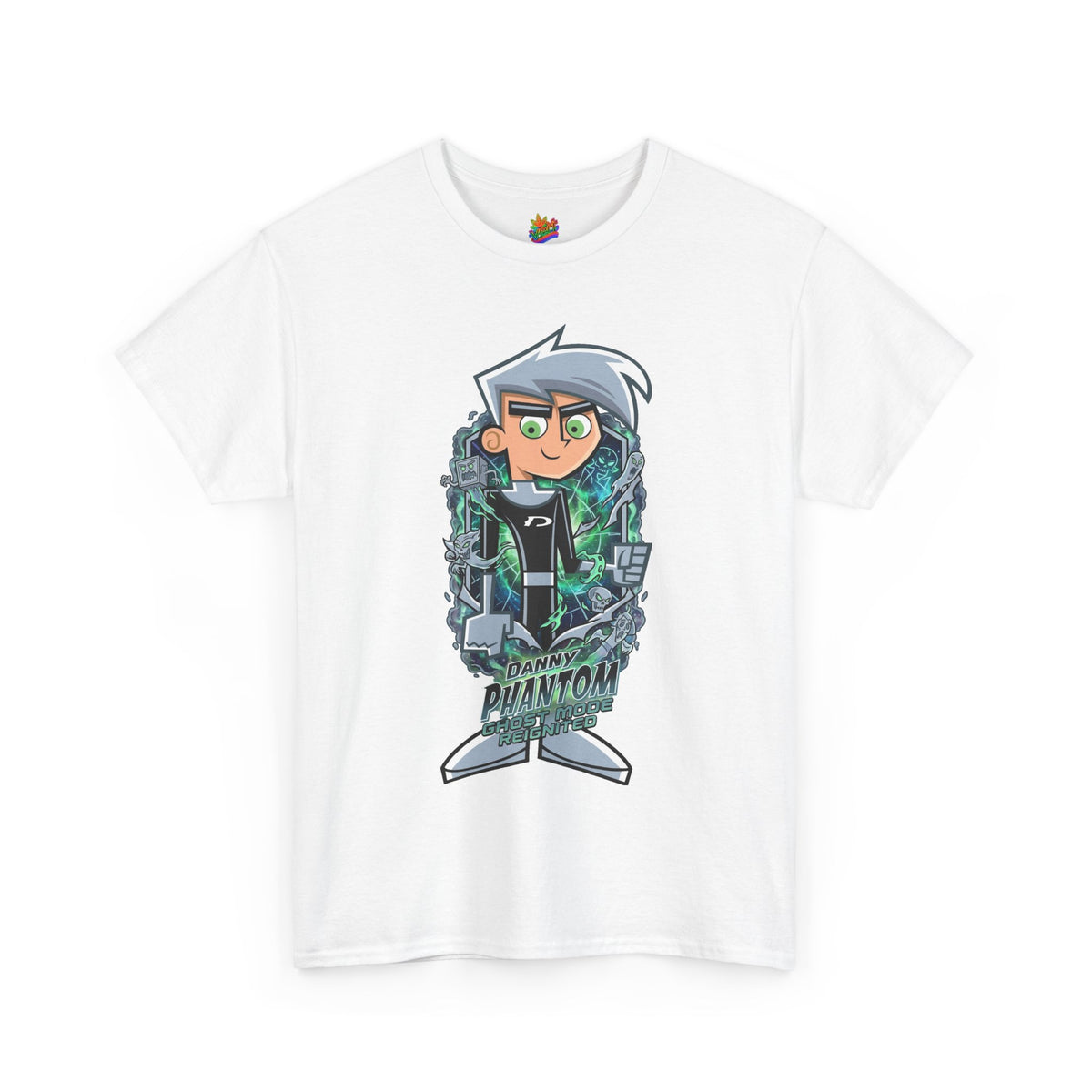 Vert Danny Phantom Basic Vintage Style Unisex Cotton Graphic T-Shirt