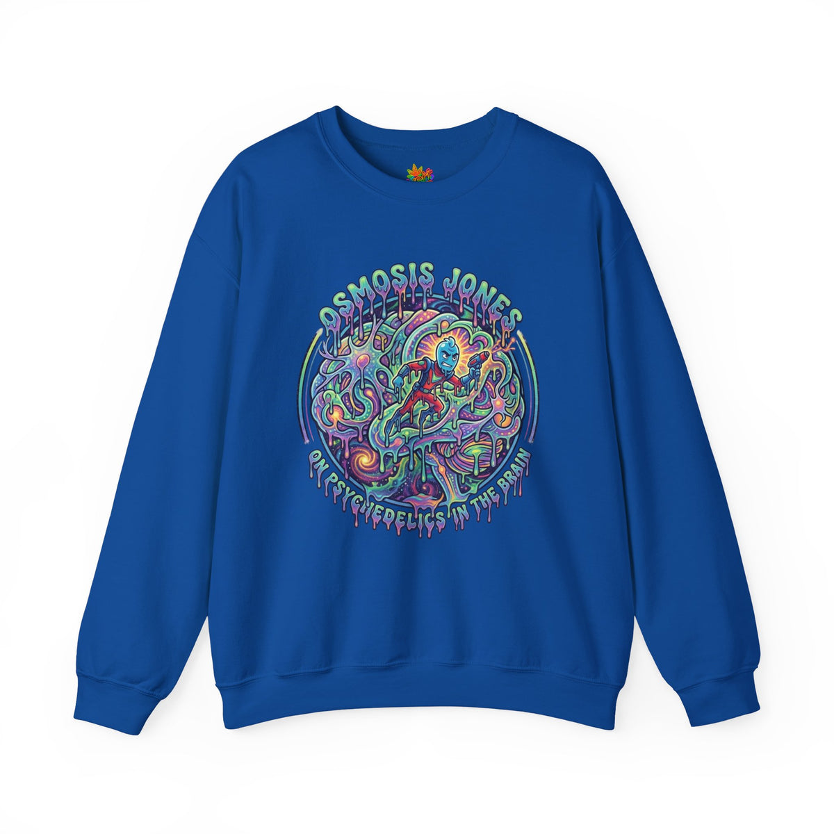 Vert Osmosis Jones Psychedelics Vintage Style Unisex Graphic Crewneck Sweatshirt