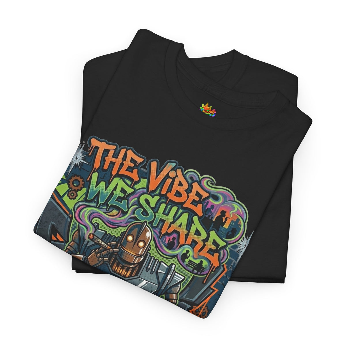 Vert Iron Giant Smoker Vintage Style Unisex Cotton Graphic T-Shirt