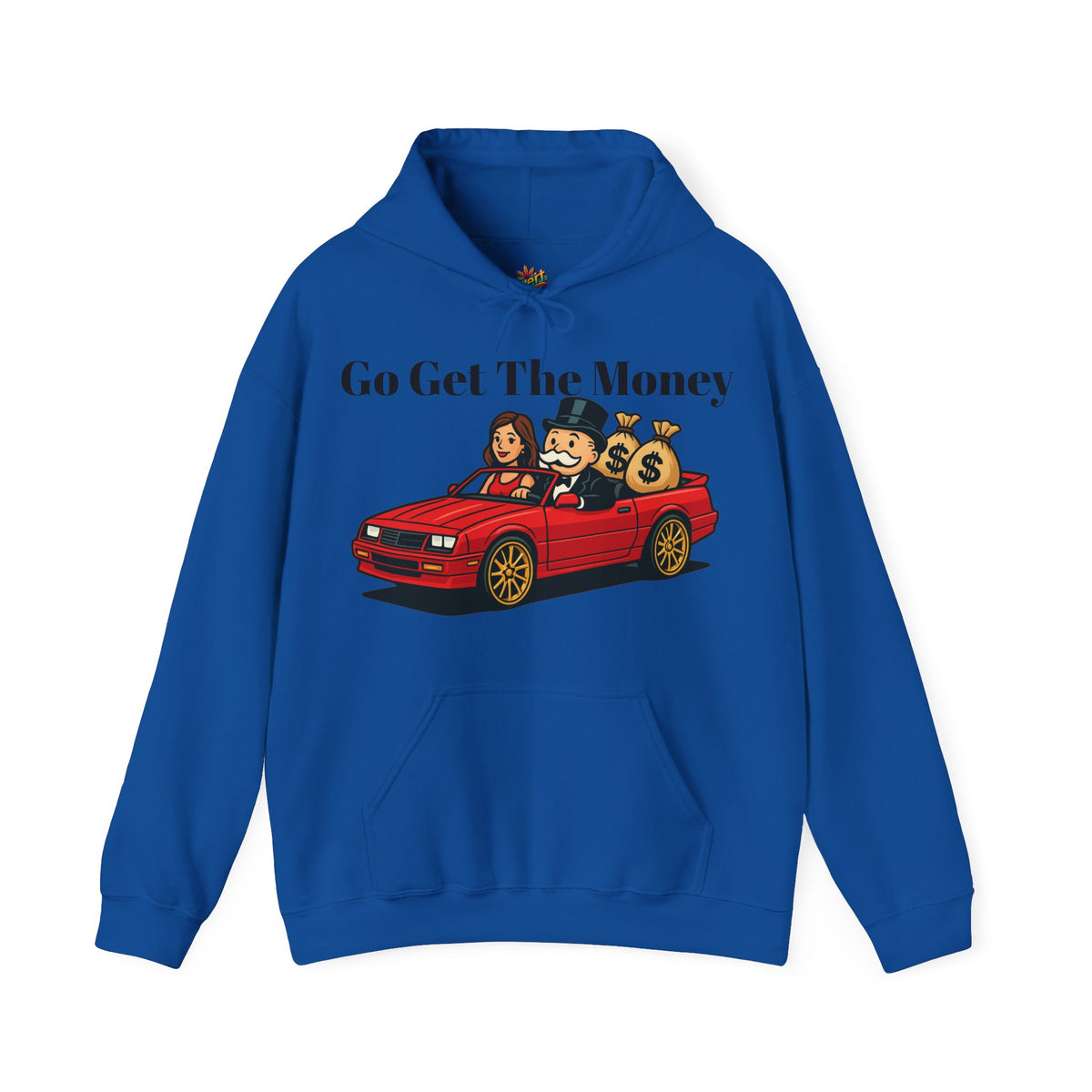 Vert Monoploy Man Vintage Style Unisex Graphic Hoodie