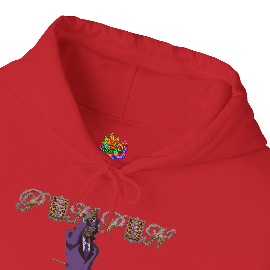 Vert Pimp Named Slickback Vintage Style Unisex Graphic Hoodie