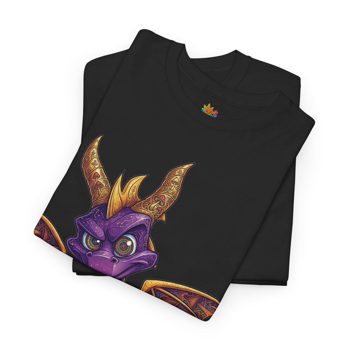 Vert Spyro Psychedelic Vintage Style Unisex Cotton Graphic T-Shirt