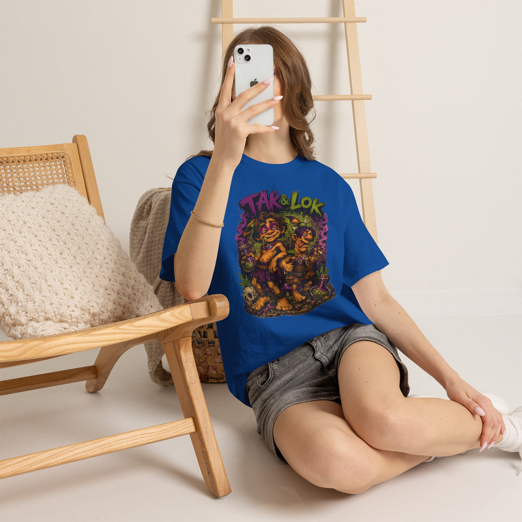 Vert Tak & Lok Vintage Style Unisex Cotton Graphic T-Shirt