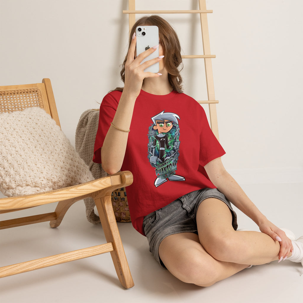 Vert Danny Phantom Basic Vintage Style Unisex Cotton Graphic T-Shirt