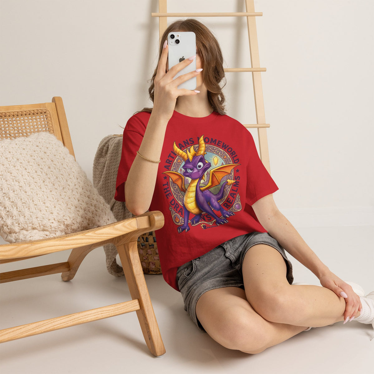 Vert Spyro Vintage Style Unisex Cotton Graphic T-Shirt