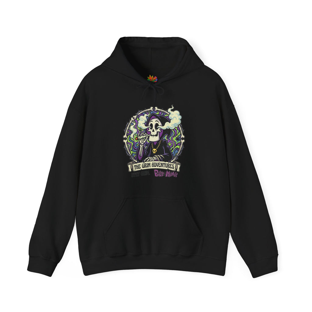 Vert Grim Smoker Vintage Style Unisex Graphic Hoodie