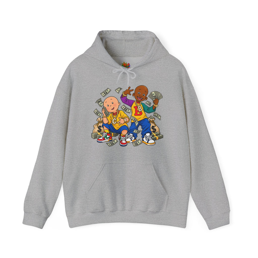 Vert Little Bill & Caillou Alt Vintage Style Unisex Graphic Hoodie