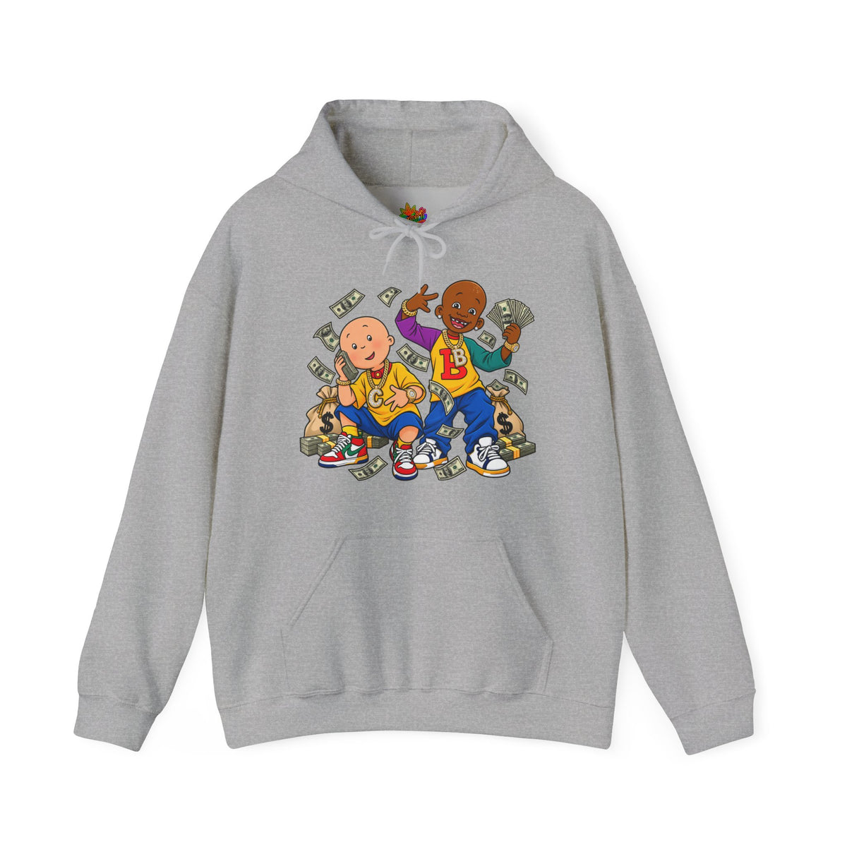 Vert Little Bill & Caillou Alt Vintage Style Unisex Graphic Hoodie