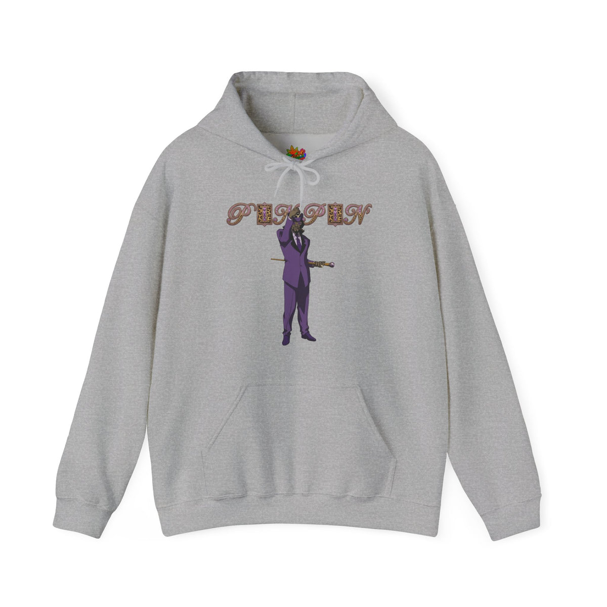 Vert Pimp Named Slickback Vintage Style Unisex Graphic Hoodie