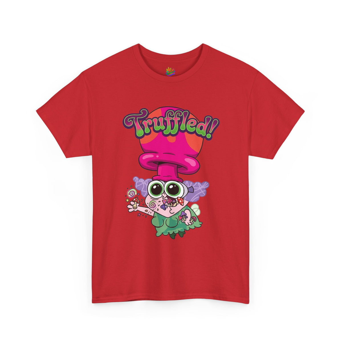 Vert Truffles Psychedelic Vintage Style Unisex Cotton Graphic T-Shirt