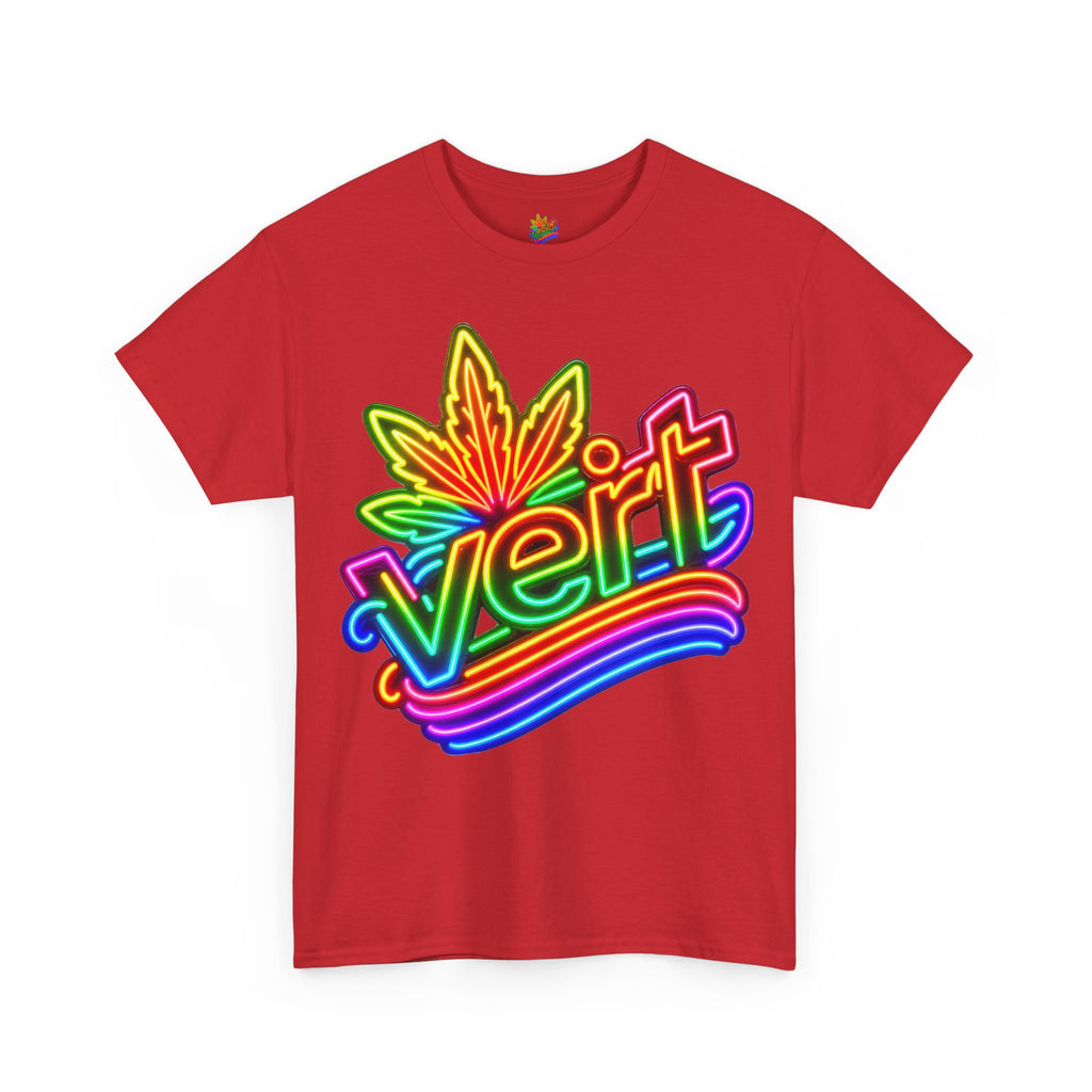 Vert Neon Logo Vintage Style Unisex Cotton Graphic T-Shirt