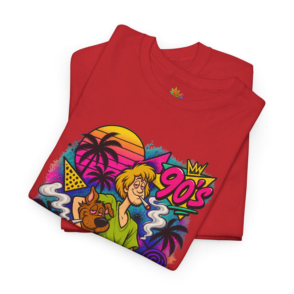 Vert Shaggy & Scooby Vintage Style Unisex Cotton Graphic T-Shirt