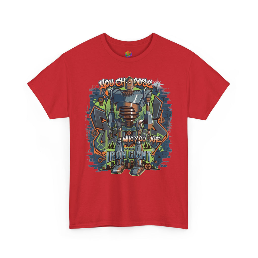 Vert Iron Giant Vintage Style Unisex Cotton Graphic T-Shirt