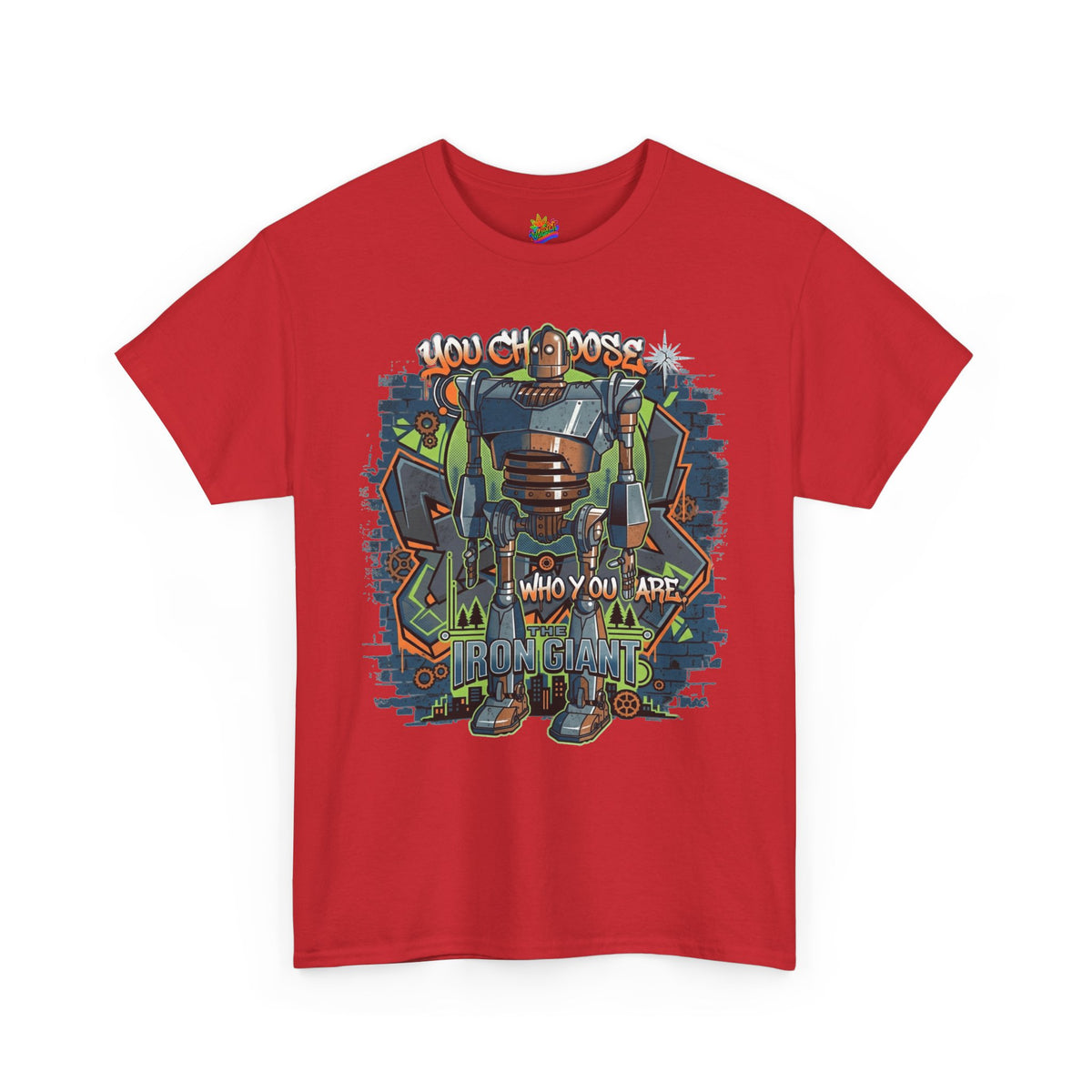 Vert Iron Giant Vintage Style Unisex Cotton Graphic T-Shirt