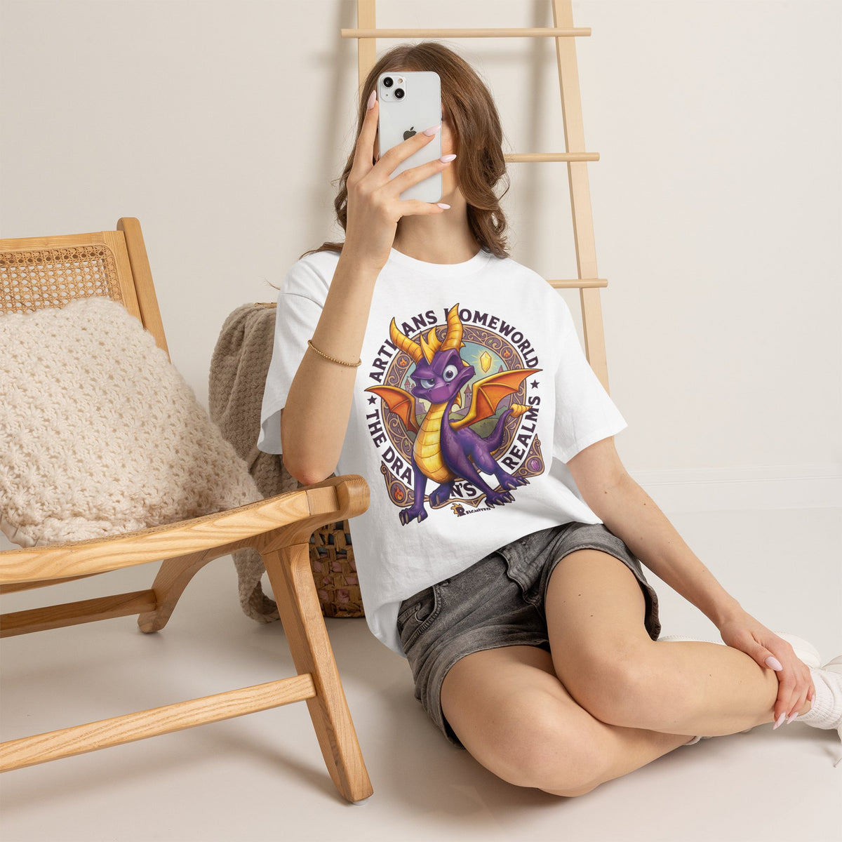 Vert Spyro Vintage Style Unisex Cotton Graphic T-Shirt